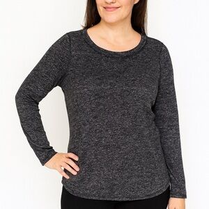Workshop Republic Clothing Women Black Long Sleeve T-Shirt , Size M